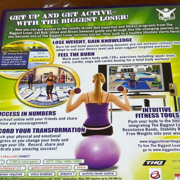 XBOX 360 Biggest Loser Ultimate Workout Kinect - Picture 6 of 6